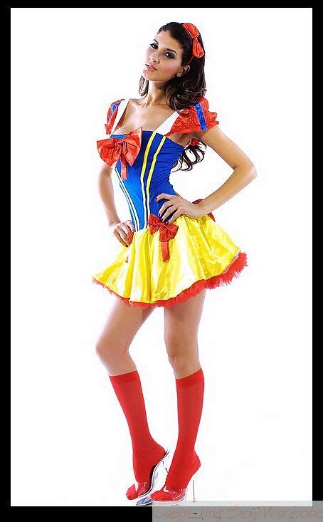 sexy satin deluxe corset costume snow white women halloween fancy dress one size from price4you