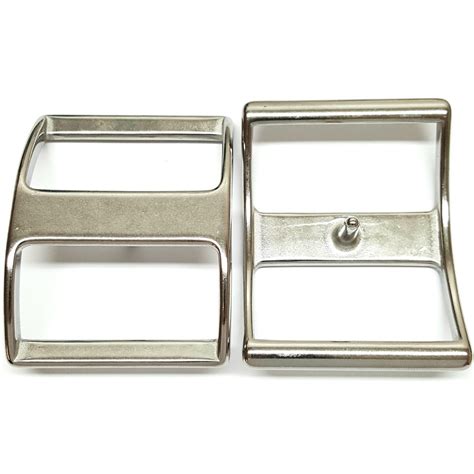 2 Pack 2 Stainless Steel Conway Buckle ⋆ Hill Saddlery