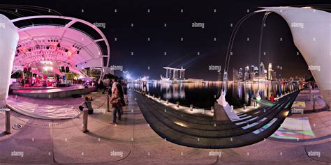 360° View Of Outdoor Theatre Esplanade Singapore Alamy
