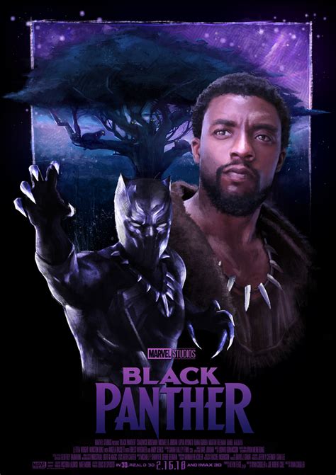Black Panther Marvel Movie Poster