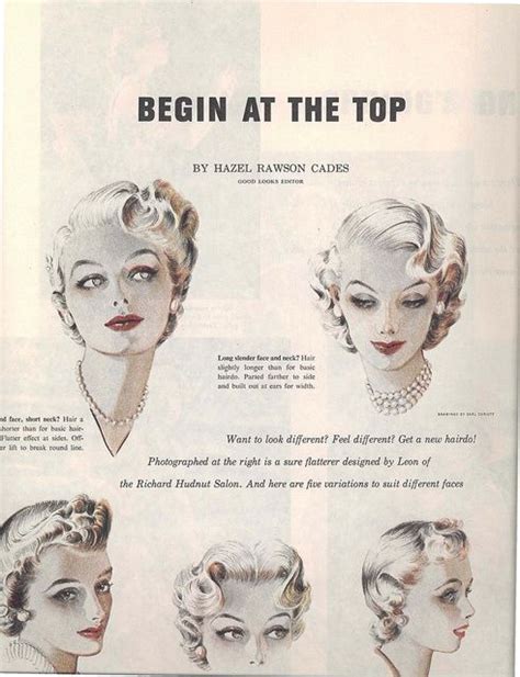 Today 1950s Hair Inspiration From These Fab Illustrations From 1953