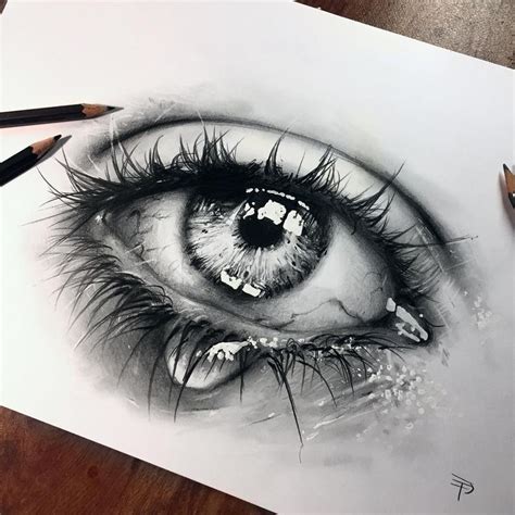Choose your favorite eye crying drawings from millions of available designs. New hyper realistic crying eye drawing realized with just ...
