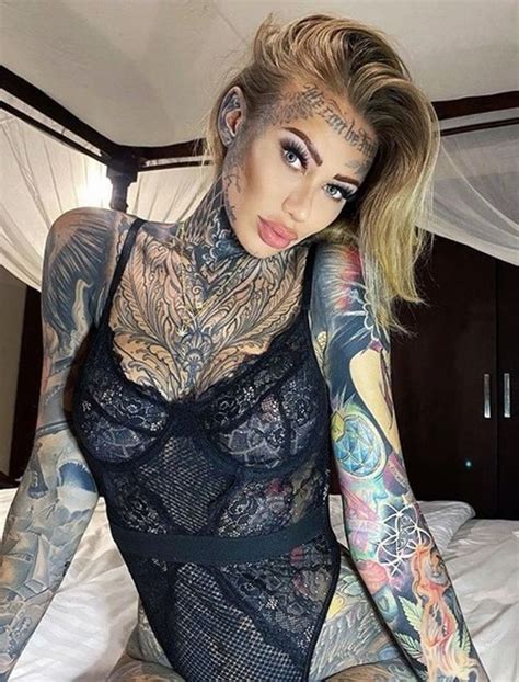 Britain S Most Tattooed Woman Shows How She Looked Before Surgery And