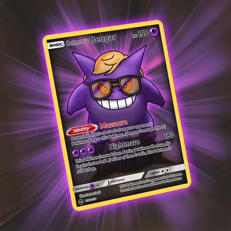 Dahmer S Gengar Full Art Card Custom Made Etsy UK