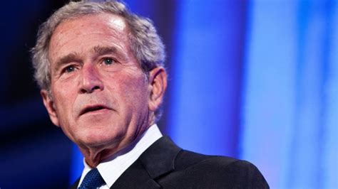 former president george w bush calls for an end to partisanship in america s fight against