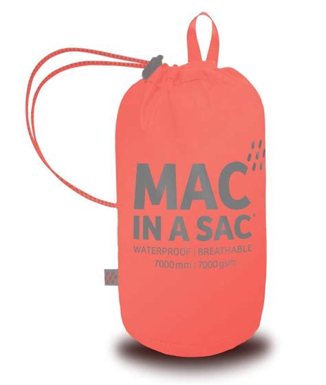 Mac In A Sac 2 Waterproof Packaway Jacket Coral By Mac In A Sac
