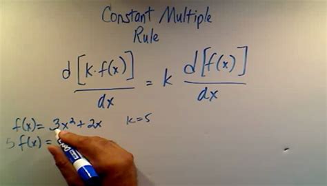 Using The Constant Multiple Rule Tutorial Sophia Learning