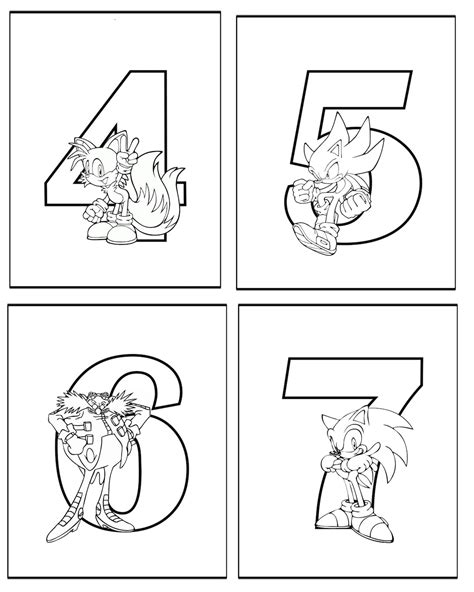Sonic Printable 37 Page Alphabet Colouring Book Ideal For Etsy