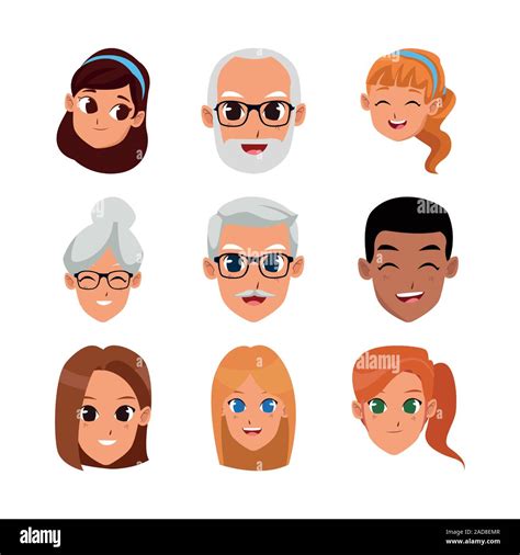 Animated People Faces