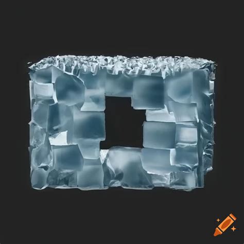 Ice Block Wall In A 2d Video Game On Craiyon
