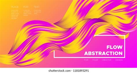 Vector Abstract Background Colorful Wavy Fluid Stock Vector Royalty