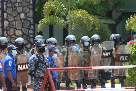 Tensions As Sri Lankan Navy Deploys Troops To Intimidate Land Grab Protesters In Mullaitivu