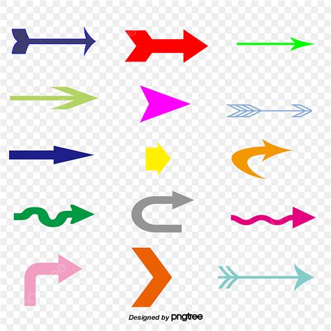 Colored Arrows Vector Material Color Arrow Vector Material Png And