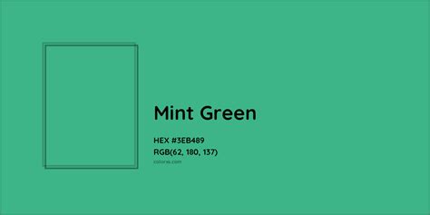 Mint Green Color Codes The Hex Rgb And Cmyk Values That