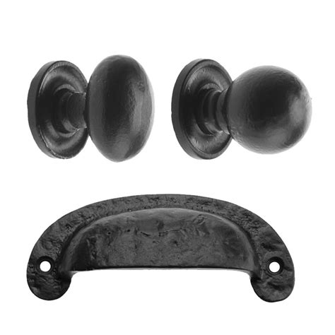 Get your dream contemporary kitchen with our modern black and brass kitchen cabinet handles today! CAST IRON BLACK CABINET KNOBS DOOR HANDLES KITCHEN ...