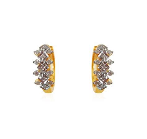 18k Clip On Diamond Earrings Ajdi63958 18kt Gold Diamond Clip On