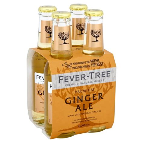 Fever Tree Ginger Ale 68 Oz 200 Ml Glass Bottle 24pk Case New