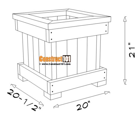 Diy 2x4 Planter Box How To Plans Construct101