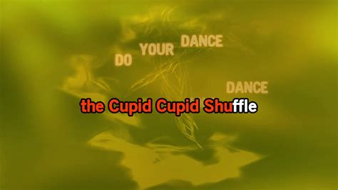 Cupid Cupid Shuffle Karaoke Version Youtube