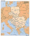 Eastern Europe Map With Capitals – Map VectorCampus Map