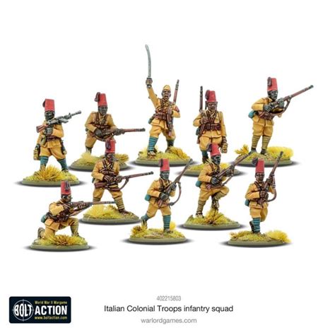 Bolt Action Italian Colonial Troops Infantry Squad 402215803