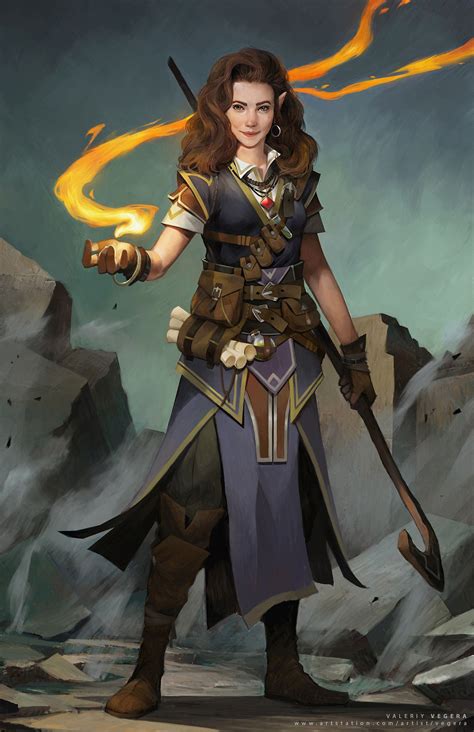 Characters For Pathfinder Kingmaker By Valeriy Vegera Female Characters Character Portraits