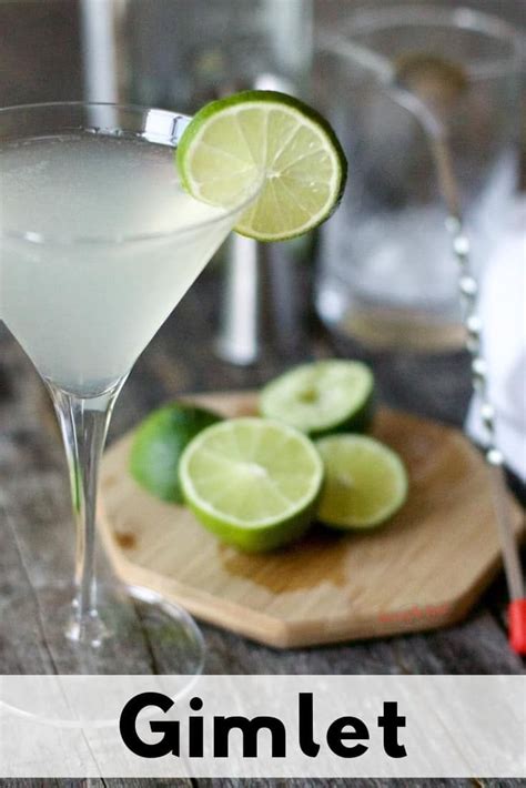 The Gimlet Is A Classic Cocktail With Gin Lime Juice And Simple Syrup Or Roses Sweetened Lime