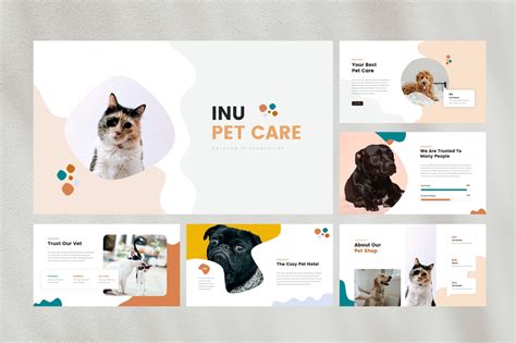 Inu Pet Care Powerpoint Template Cute Powerpoint Templates Keynote