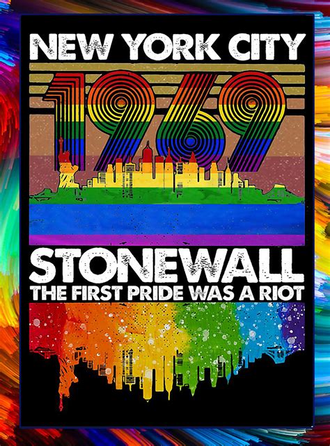 New york city 1969 stonewall riots poster