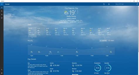 Windows 10 Weather App As Desktop Microsoft Community