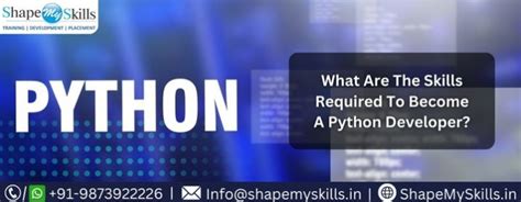 What Are The Skills Required To Become A Python Developer