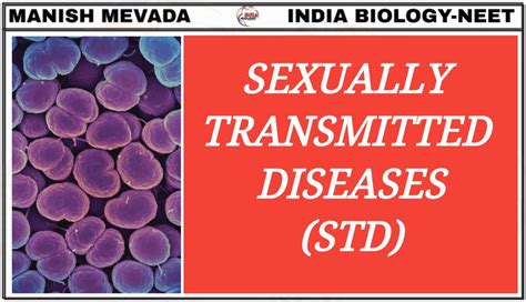 Sexually Transmitted Diseases Std Neet Biology