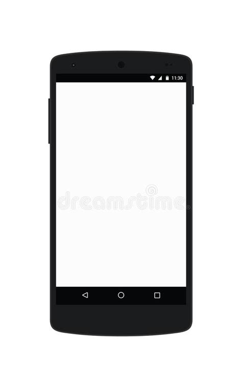 Mobile White Screen Stock Vector Illustration Of Digital 116165920