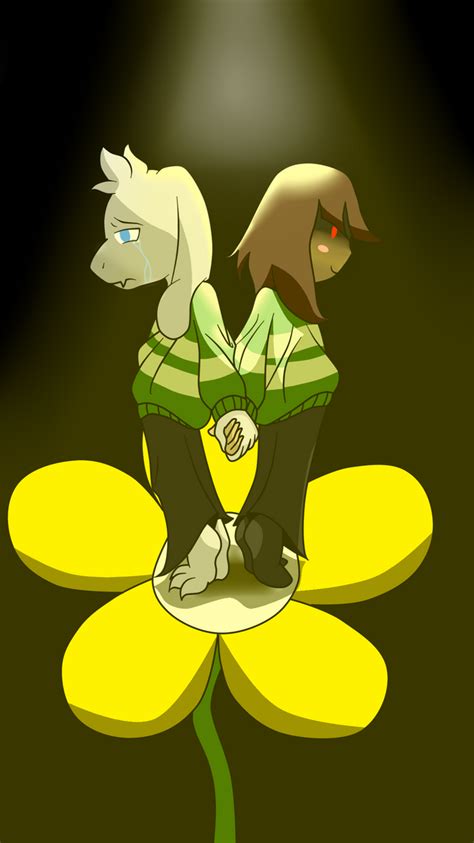 Asriel And Chara By Phantomis000 On Deviantart
