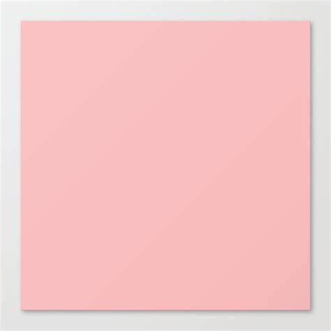 Solid Powder Pink Color Canvas Print By Podartist Society6