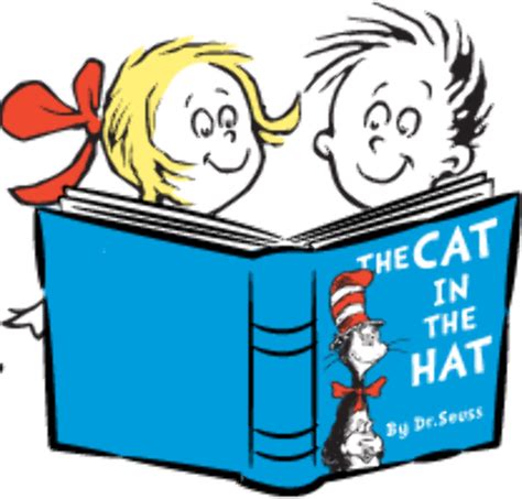 Download High Quality Cat In The Hat Clipart Reading Transparent Png