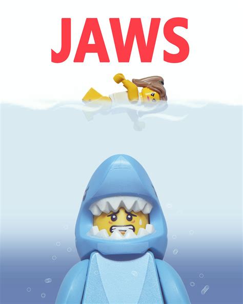 Lego Jaws Movie Poster Weelegoman Flickr