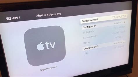 How To Forget A Wi Fi Network On Apple Tv Youtube