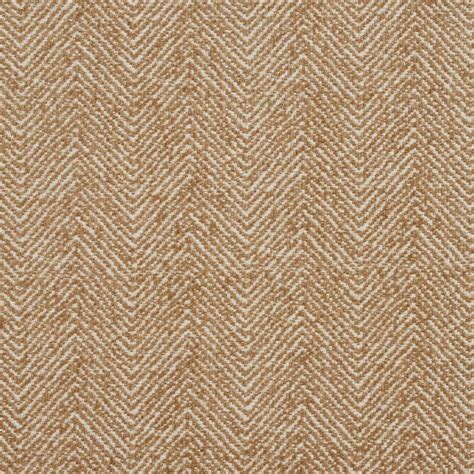 E735 Camel Herringbone Woven Textured Upholstery Fabric