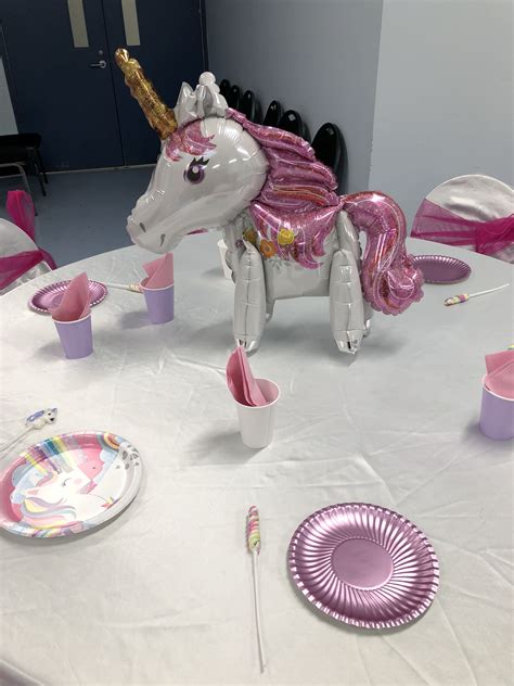 Laeacco Birthday Rainbow Unicorn Communion Party Kid