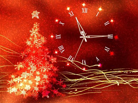 Gold Glow Christmas Clock Screensaver 30 Decorate Your Christmas