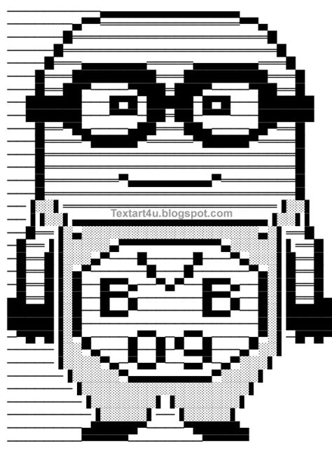 Symbols are used to express moods while texting and online discussions, using characters and grammar punctuations.symbols are character or mark used for representating an object, function, or process, e.g. BVB Minion Text Art For Status and Comments | Cool ASCII ...