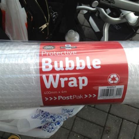 Post Office Bubble Wrap 4m Was £3 Now 60p Tesco Instore Only