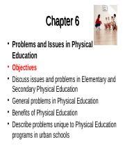 Chapter Pptx Chapter Problems And Issues In Physical Education