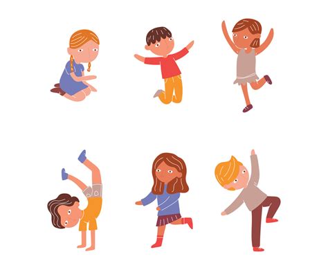 Colorful Set Of Kids Doodles Vector Art And Graphics