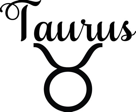 Taurus Zodiac Sign Svg Cut File  Png Pdf Etsy