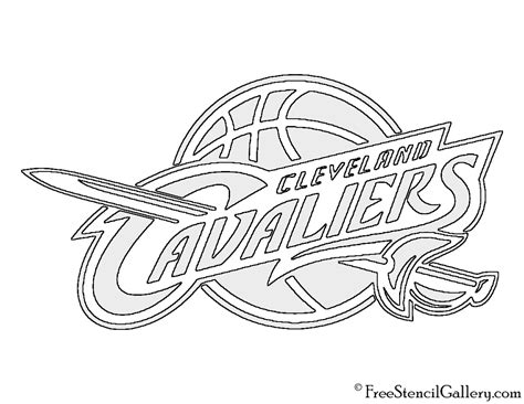 Free download 36 best quality cleveland cavaliers logo coloring pages at getdrawings. NBA Cleveland Cavaliers Logo Stencil | Free Stencil Gallery