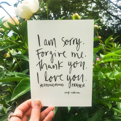 Hawaiian Ho'oponopono Prayer Hand Lettered Art Print– Healing Brave