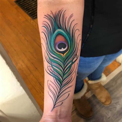 Beautiful And Luxurious Peacock Feather Tattoo Designs For You Daily