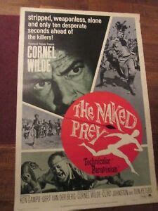 The Naked Prey Original X Movie Poster Cornel Wilde EBay